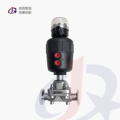 气动带限位器隔膜阀